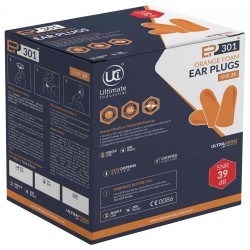 Earplugs Soft Orange Foam PU (Box 200)