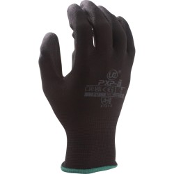 Black PU palm coated glove (Pack 10)