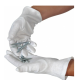 White Cotton-blend Gloves (1 pair)