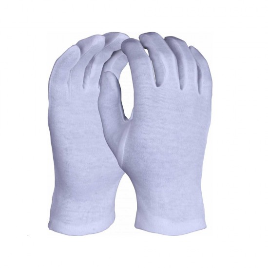 White Cotton-blend Gloves (1 pair)