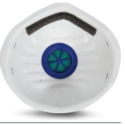 Disposable FFP2 Cupped Mask with Valve APF 10 Respiratory Protection EN 149 Certified (Box 20)