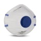 Disposable FFP2 Cupped Mask with Valve APF 10 Respiratory Protection EN 149 Certified (Box 20)