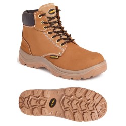Wheat Nubuck Safety Boot