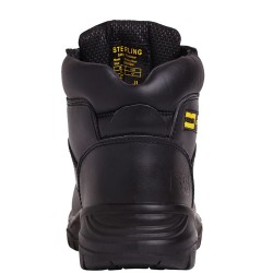 Black unisex 6 eye hiker boot 