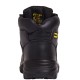 Black unisex 6 eye hiker boot 