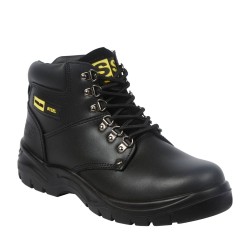 Black unisex 6 eye hiker boot 
